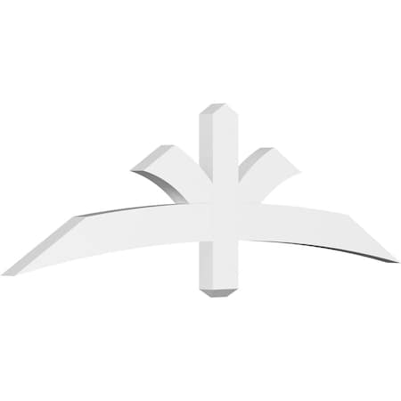 Davenport Architectural Grade PVC Gable Bracket, 60W X 17 1/2H X 2D X 4F, 7/12 Pitch